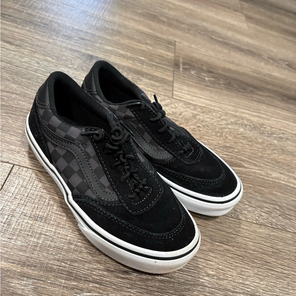 Vans Men's Black and Gray Checkered Sneakers